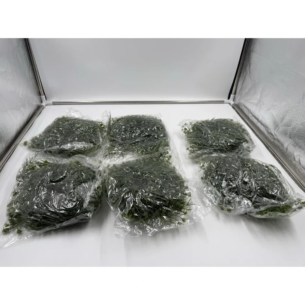 Artificial Greenert Garland 6 Pack 5.57ft Faux Leaf Green For Table Room Bedroom